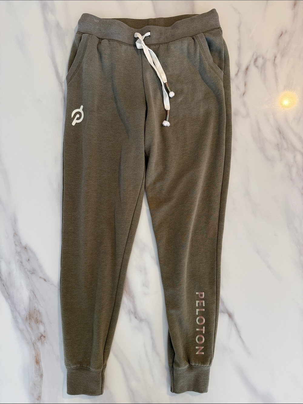 Peloton Womens Jogger Sweatpants Small Olive Green
